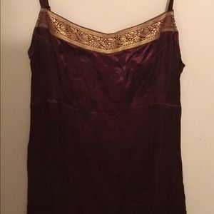 Aeropostale Burgundy and Gold Dress